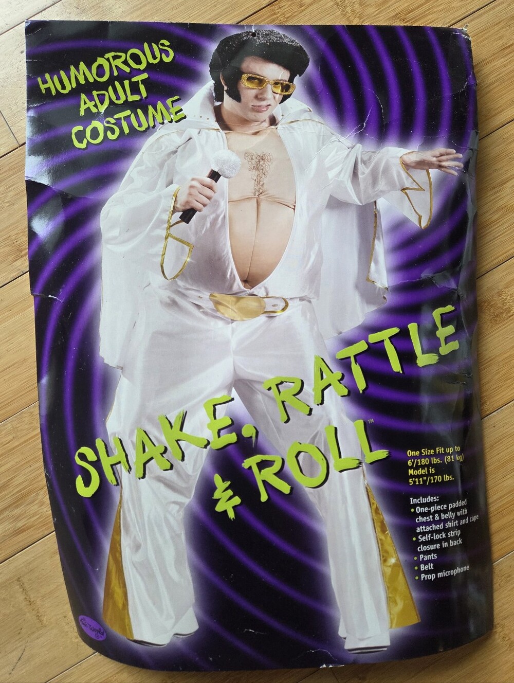 Fat Elvis Humorous Adult Shake, Rattle & Roll Halloween Costume